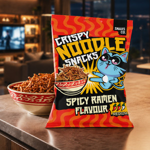Kraukšķīga nūdeļu uzkoda ar Ramen garšu, 60 g, dažādi veidi