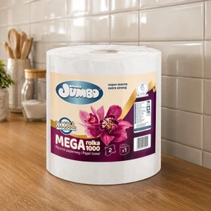 Papīra dvieļi SŁONIK JUMBO XXXL, 2 slāņi, 1000 loksnes