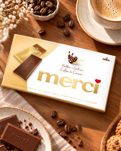Šokolāde ar kafijas un krēma garšu Merci, 100 g