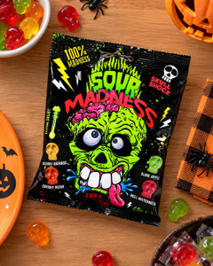 Karameles Sour Madness, 60 g, dažādi veidi