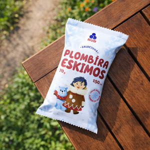 Saldējums vafeles glāzē Eskimos ar vaniļas garšu, 150 ml