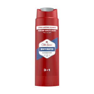 Vīriešu dušas želeja-šampūns Old Spice Whitewater, 250 ml