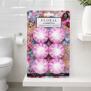 Tabletes tualetes poda skalojamajai kastei FLORAL, 6x40 g, dažādi aromāti