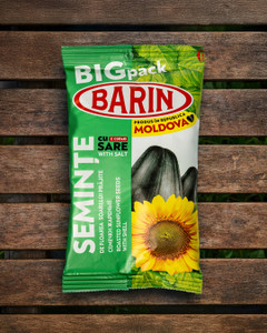Saulespuķu sēklas Barin, grauzdētas, 200 g, dažādi veidi