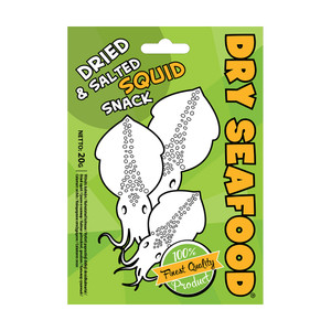 DRY SEAFOOD vītināti kalmāri, 20 g