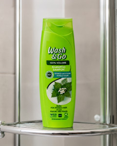 Šampūns WASH&GO, dažādi veidi, 360 ml