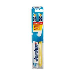 Zobu birstīšu komplekts Jordan, Total Clean, 1+1, soft
