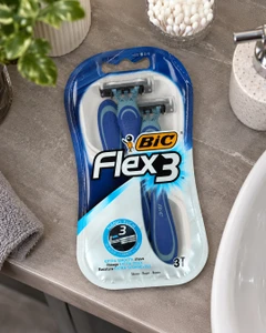 Vienreizējie skuvekļi BIC 3 Flex, 3 gab.
