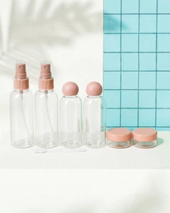 Ceļojumu pudeļu komplekts, 7 gab.