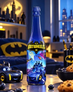 Bezalkaholisks gāzēts dzēriens ar ābolu garšu Disney Batwheels, 0.75 l