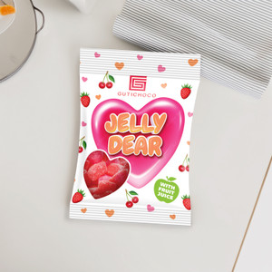 Košļ.konf. Hearts zemeņu un ķiršu g.100g