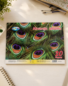Akvareļu albums, A4, 20 lapas