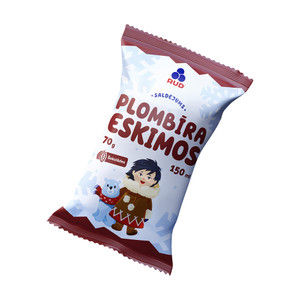 Saldējums vafeles glāzē Eskimos ar šokolādes garšu, 150 ml