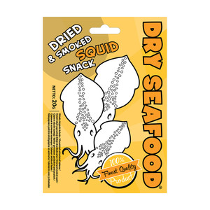 DRY SEAFOOD Vītināts kalmārs, 20 g