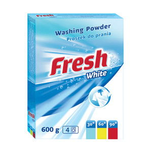 Veļas pulveris Fresh White, 600 g