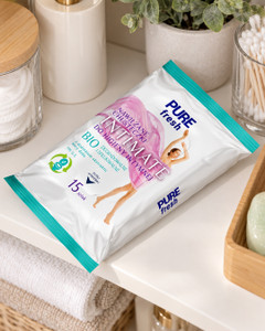 Mitrās salvetes intīmai higiēnai Pure Fresh Intimate, 15 gab.