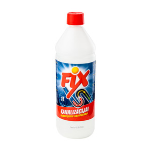 Līdzeklis kanalizācijas aizsērējumiem FIX, 1 l
