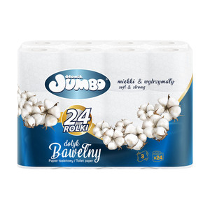 Tualetes papīrs SŁONIK JUMBO, 3 slāņu, 24 ruļļi