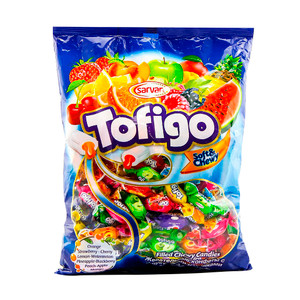 Mīkstās karameles ar augļu garšas pildījumu Tofigo, 1 kg