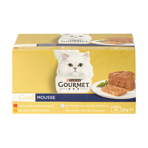 GOURMET GOLD, pastētes konservi kaķiem, 4x85 g