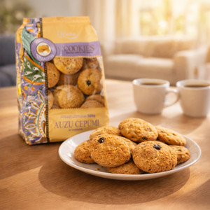Auzu cepumi ar rozīnēm, 500 g
