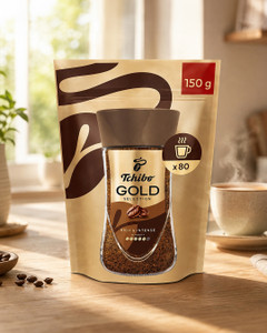 Šķīstošā kafija Tchibo Gold Selection, 150 g