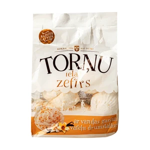 Zefīrs ar vaniļas garšu vafeļu drumstalās, 250 g