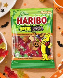 Želejas konfektes Haribo Sour Bats, 160 g