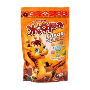 Šķīstošs kakao dzēriens Zhirafik Zhora, 200 g