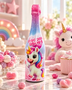 Bezalkaholisks gāzēts dzēriens ar ābolu garšu Disney Unicorn, 0.75 l