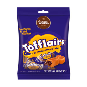 Karameles ar šokolādes pildījumu Tofflairs, 120 g