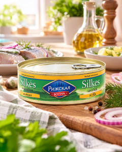 Siļķes savā sulā ar eļļu Econ, 230 g