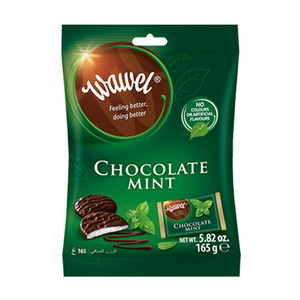 Šokolādes pastilas ar piparmētra garšu Wawel, 165 g