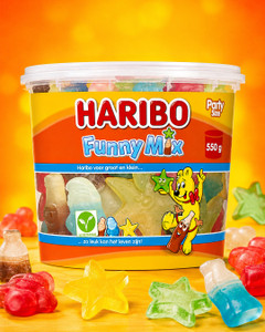 Želejas konfektes Haribo Funny Mix, 550 g