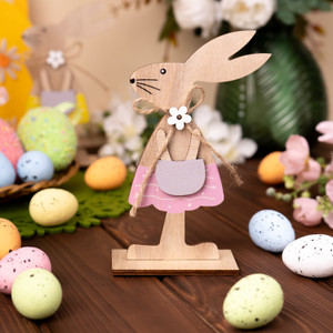 Lieldienu dekorācija Zaķis, koka