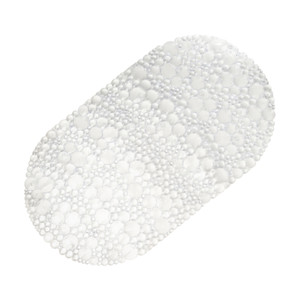 Pretslīdes vannas istabas paklājs 68х38 cm, ovāls