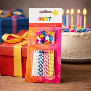 Jubilejas svecītes ar turētāju