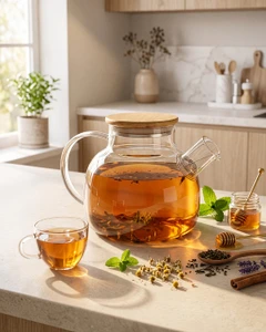 Stikla tējkanna, 1000 ml