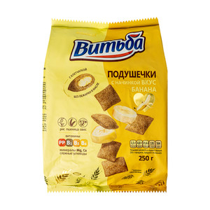 Spilventiņi Vitba ar banānu pildījumu, 250 g
