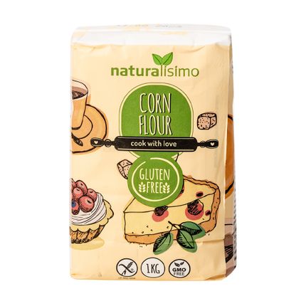 Bezglutēna kukurūzas milti Naturalisimo, 1 kg