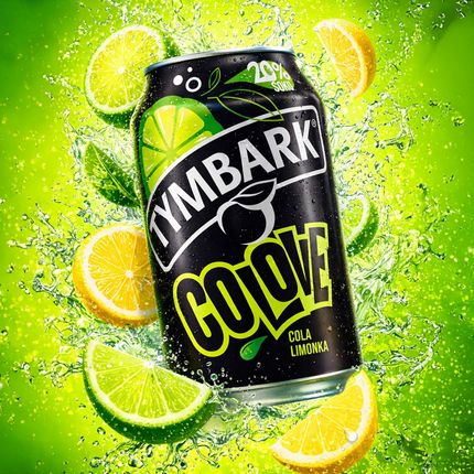 Gāzēts dzēriens ar laima garšu TYMBARK Colove Cola, 0.33 l
