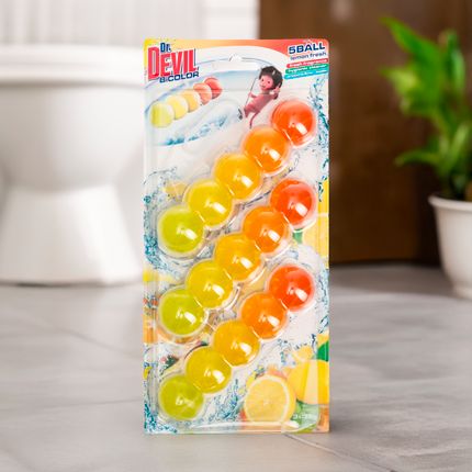 Tualetes bloks Dr.Devil BiCOLOR, 3 gab. x 35 g