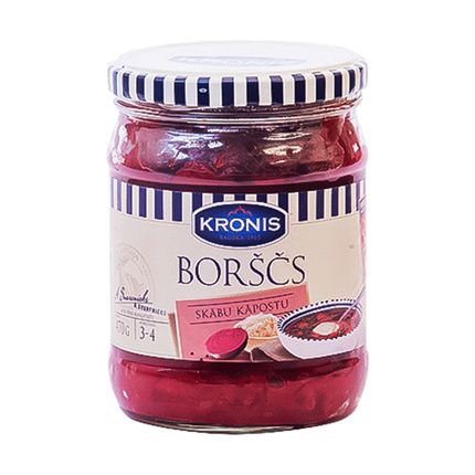 Zupa Skābu kāpostu borščs Kronis, 470 g