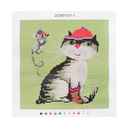 Dimantu mozaīka, 30x30 cm, dažādi veidi