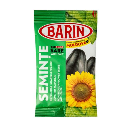 Grauzdētas saulespuķu sēklas Barin, dažādi veidi, 50 g