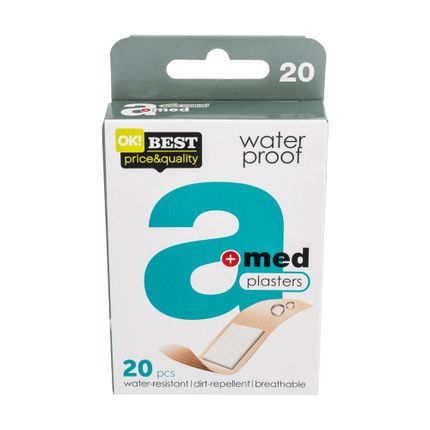 Plāksteris Amed Waterproof, 20 gab.