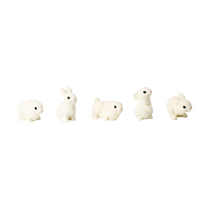 Lieldienu dekorācija Zaķīši, 5 gab.