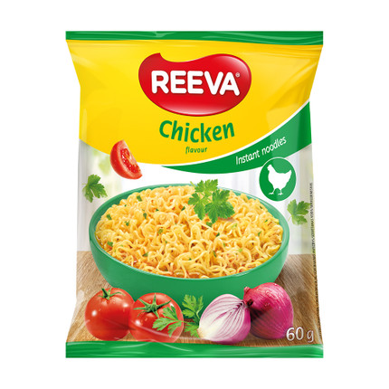 Ātri pagatavojamas nūdeles REEVA, 60 g, dažādas garšas