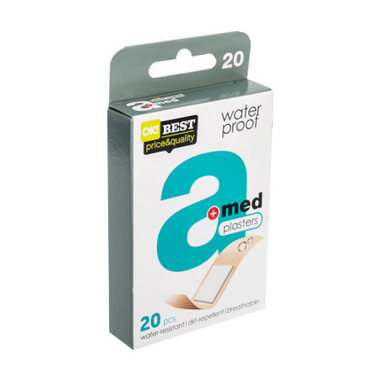 Plāksteris Amed Waterproof, 20 gab.