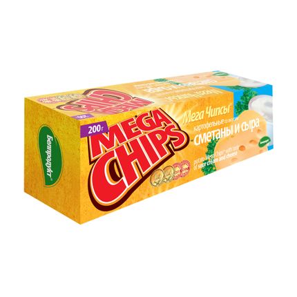Kartupeļu čipsi MEGACHIPS, 200 g, dažādi veidi